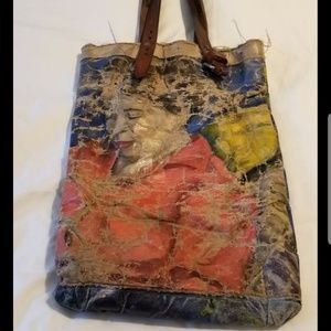 Anthropologie handpainted bag by SWARM. Orig. $400